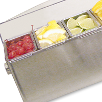 Stainless Roll Top Condiment Holders