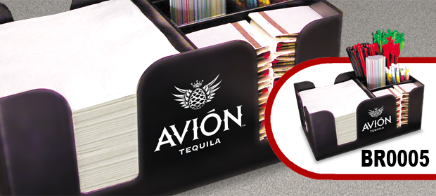 Custom Printed Napkin Holders & Bar Caddies
