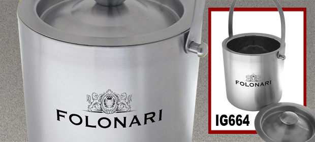 Custom Printed Ice Buckets & Champagne Stoppers