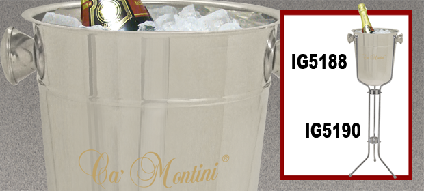 Custom Printed Ice Buckets & Champagne Stoppers